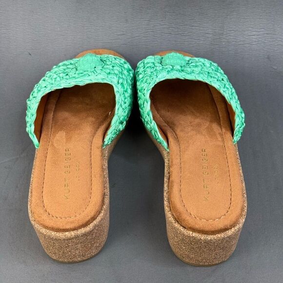 Women’s Kurt Geiger London Eagle Crochet Cork Slide Sandals shoes size 9.5 (40) - Picture 4 of 8